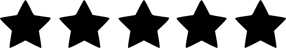 5 Star Rating Silhouette Transparent Png Png Play