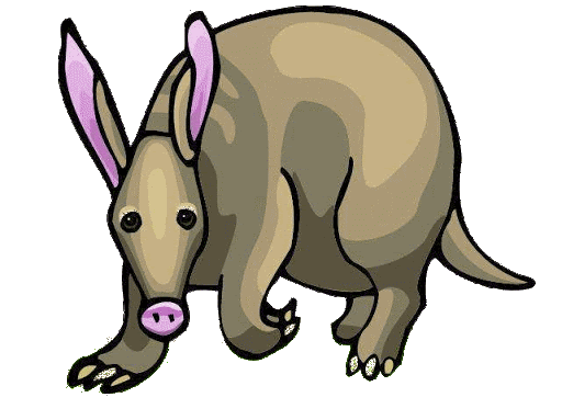 Aardvark 3D animal transparent PNG