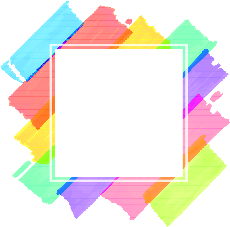 Abstract Frame Transparent Background