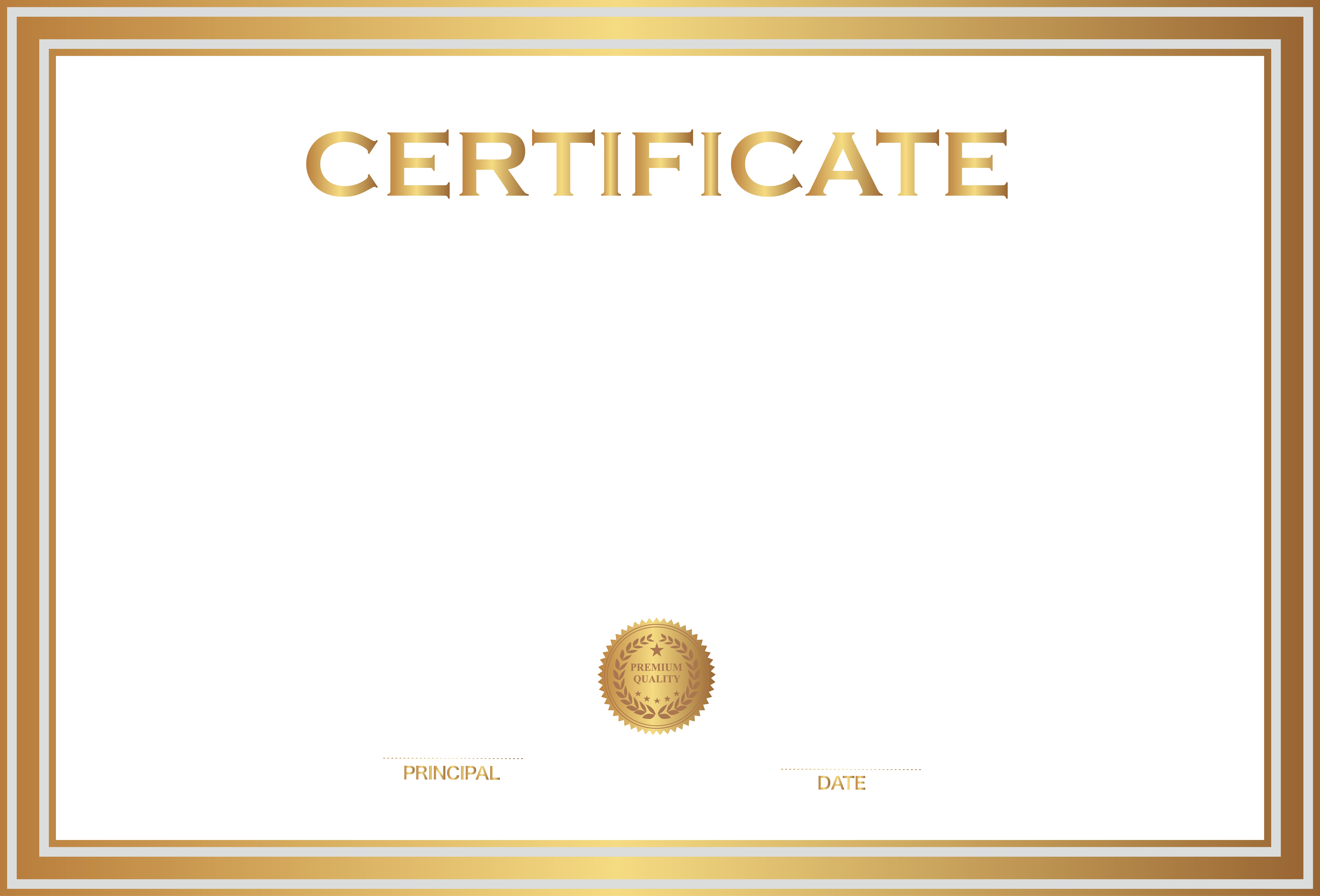 Academic Certificate Background PNG Image