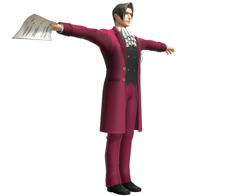 Ace Attorney Red Suit Transparent PNG