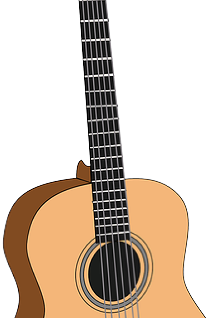 Acoustic Guitar Instrument Vector Transparent PNG