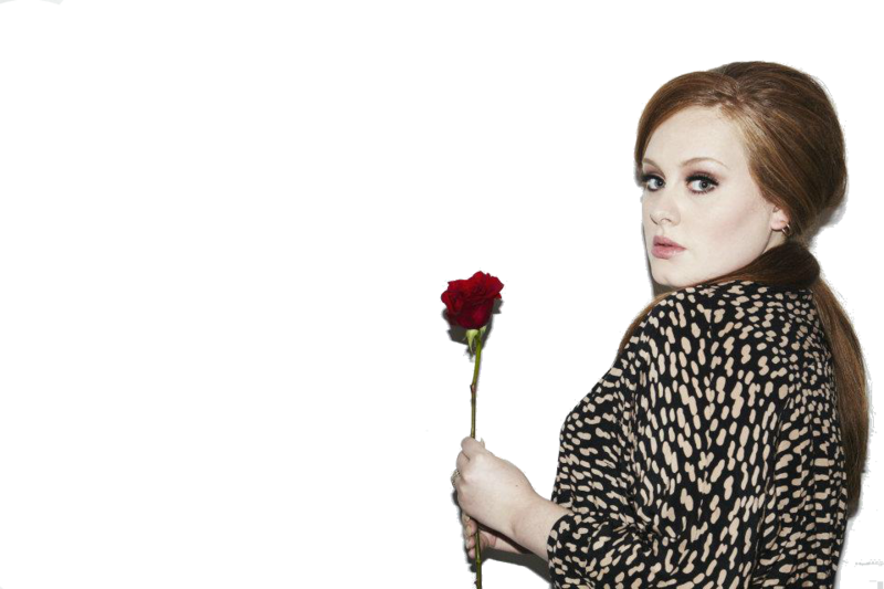 Adele Red Rose Transparent PNG