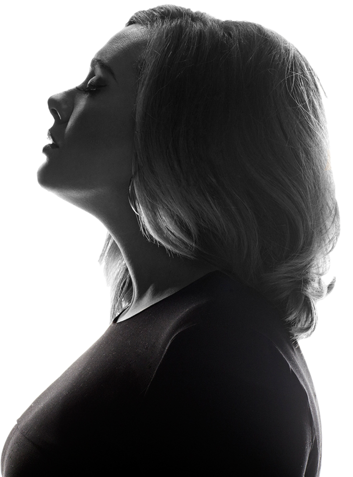 Adele Side Pose Transparent PNG