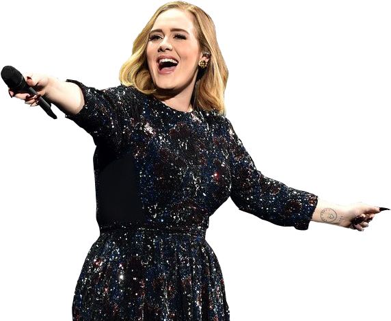 Adele Singing Transparent PNG