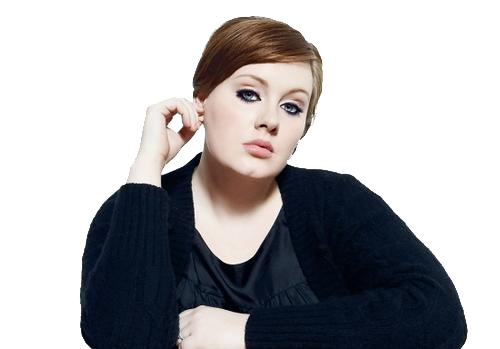 Adele Stylish Pose Transparent PNG