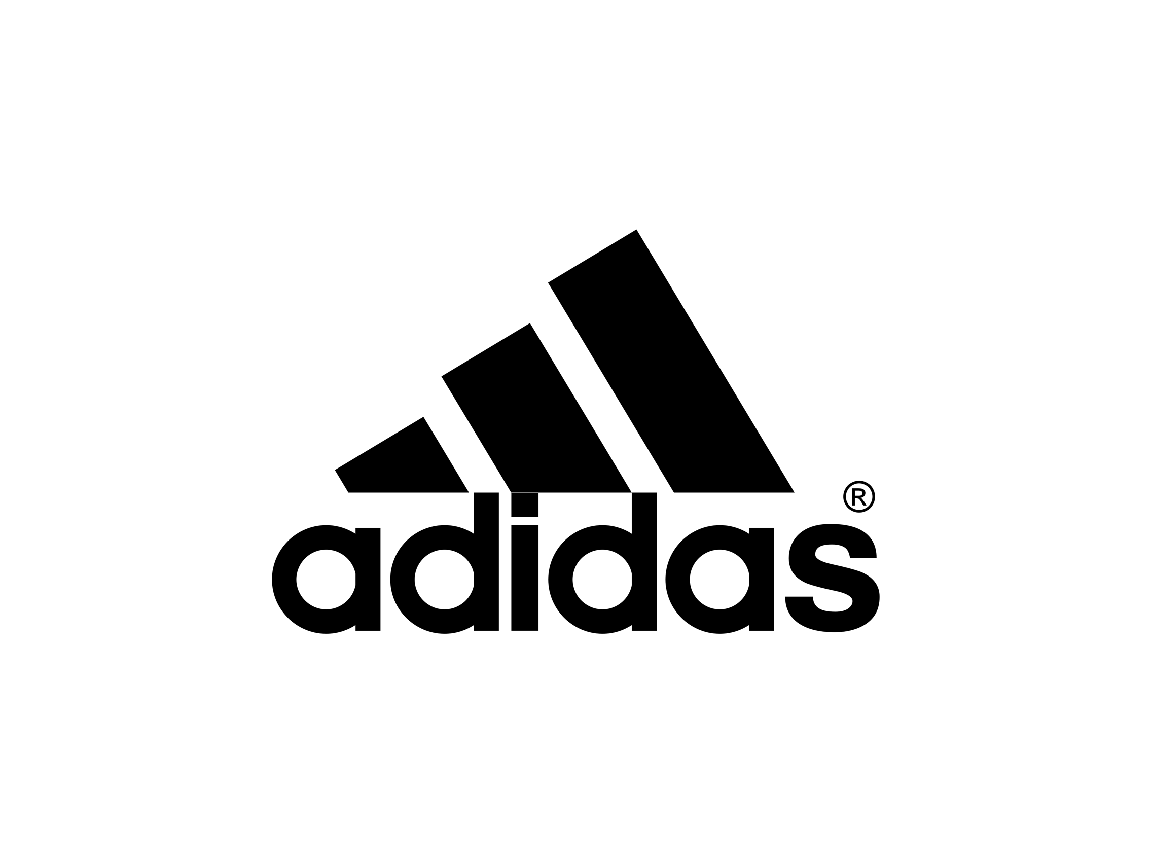 Adidas Logo Silhouette transparenter Hintergrund