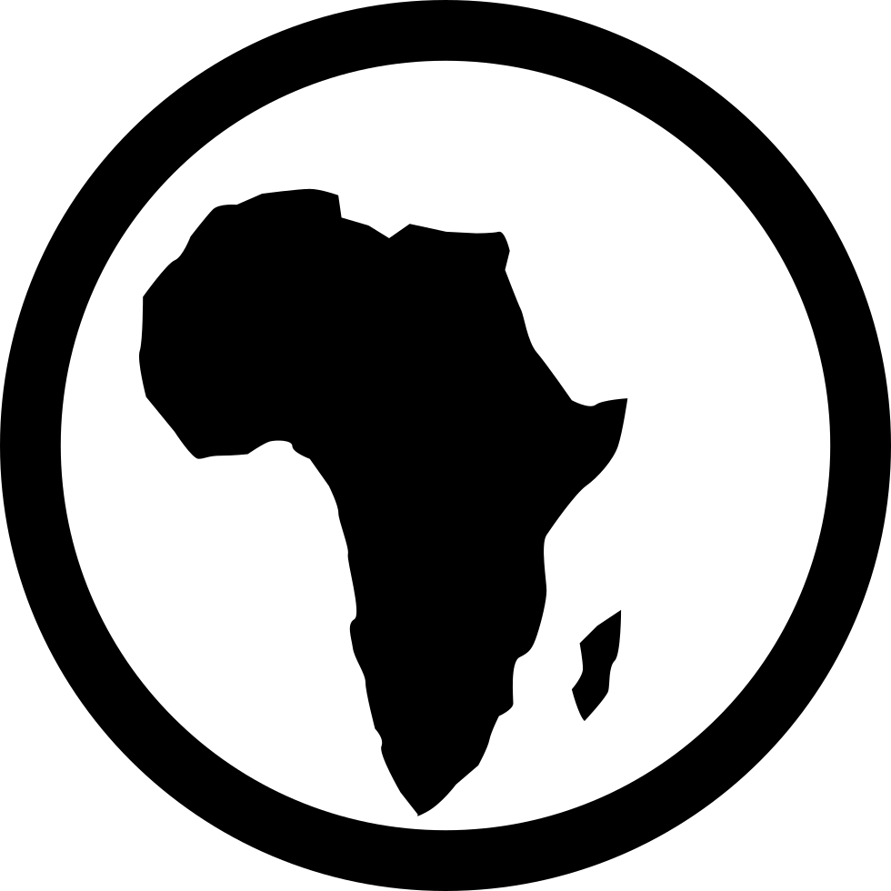 Afrika Black Map PNG Clipart Hintergrund