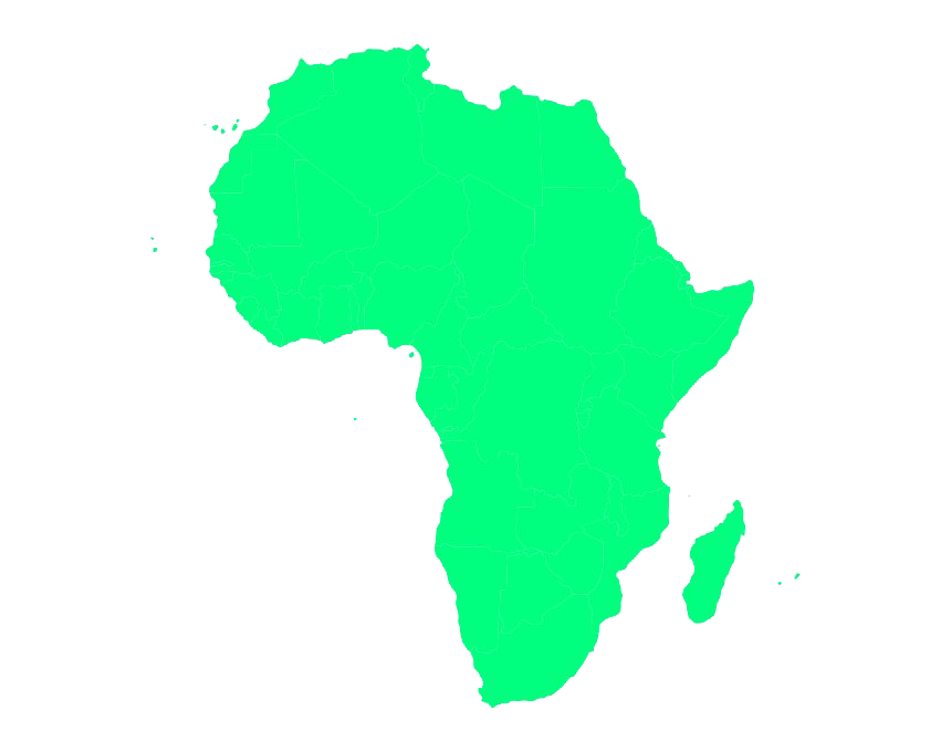 Africa Map Icon-transparente Datei