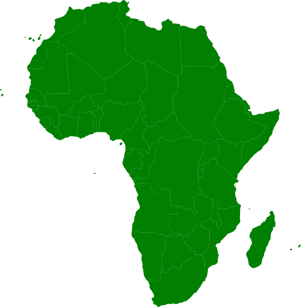 Afrika-Karte PNG-Foto-Bild