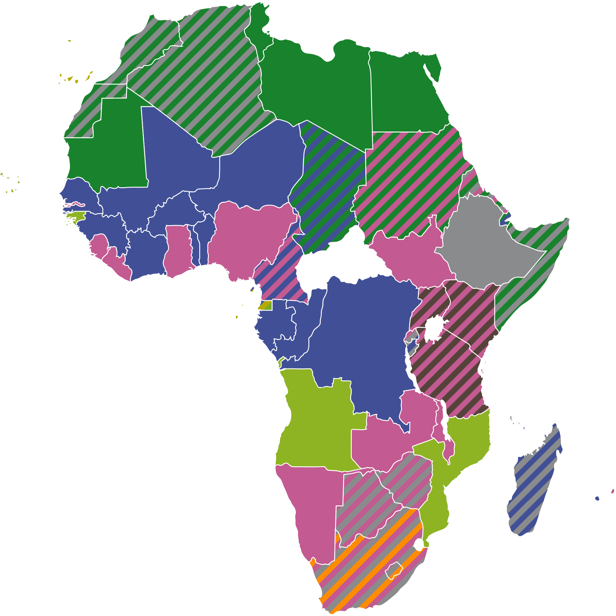 Africa Map Vector Background PNG Image