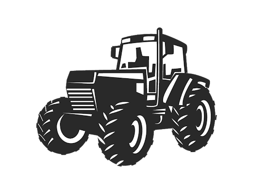 Agriculture Black Tractor PNG