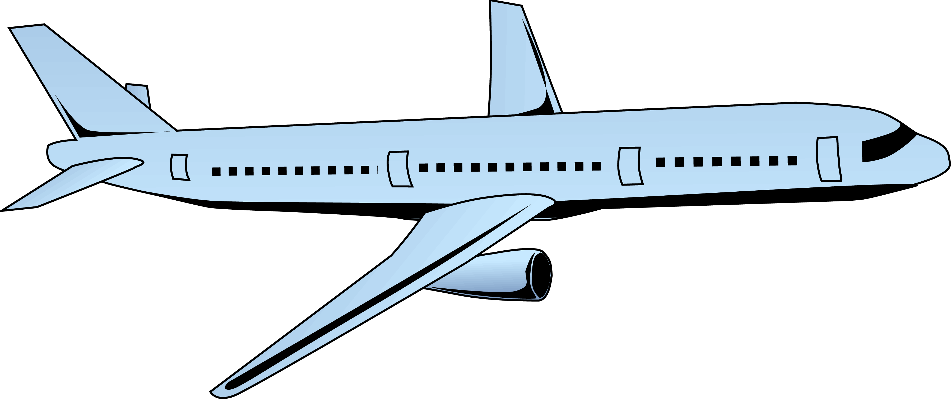 Transparenter Hintergrund der Flugzeugkarikatur