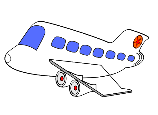 Flugzeug-Clipart transparenter Hintergrund