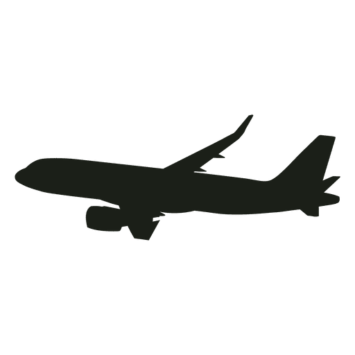 Flugzeug-Silhouette PNG HD-Qualität
