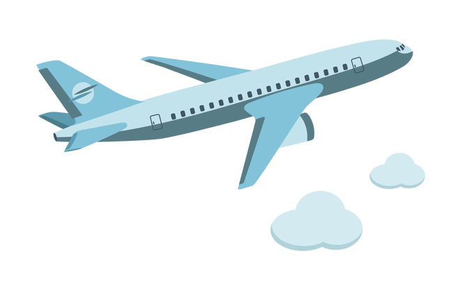 Flugzeug-Vektor transparenter Hintergrund