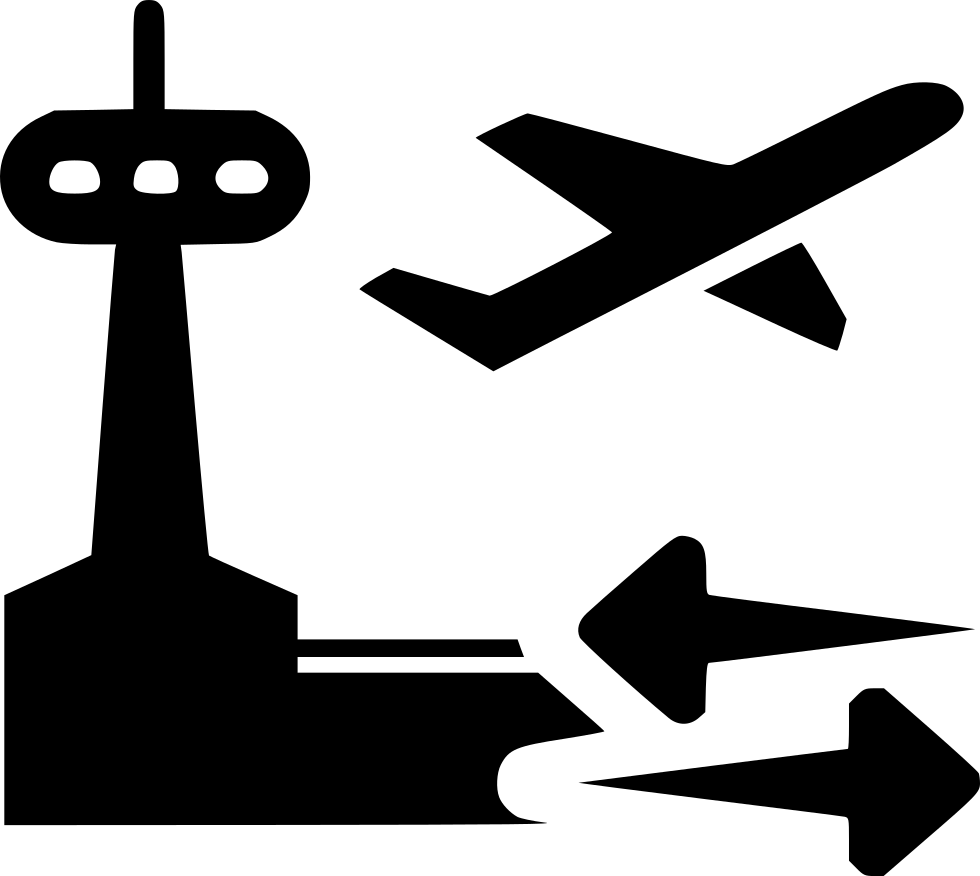 Airport Black Icon PNG