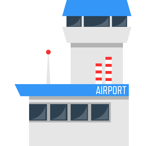 Airport Building Vector PNG