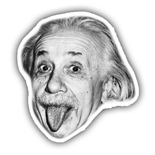 Albert Einstein Face PNG