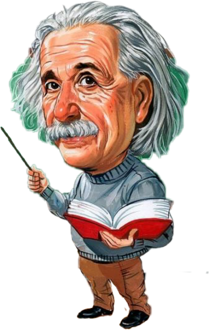 Albert Einstein Scientist Vector PNG