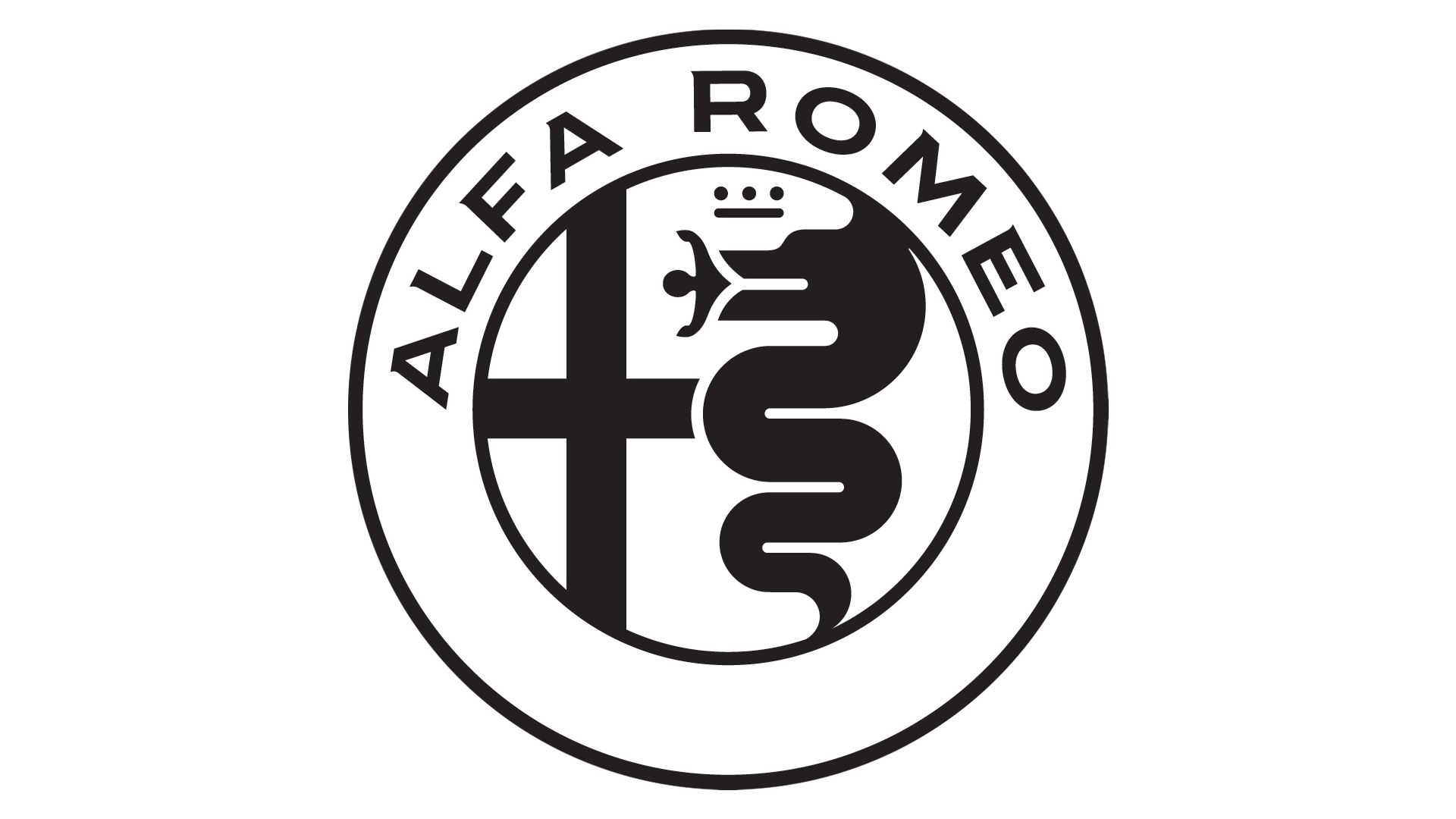 Alfa Romeo Black Logo PNG