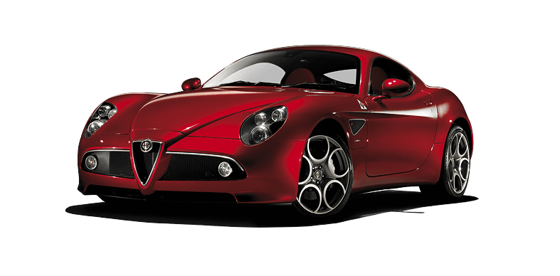 Alfa Romeo Real Red Super Car PNG