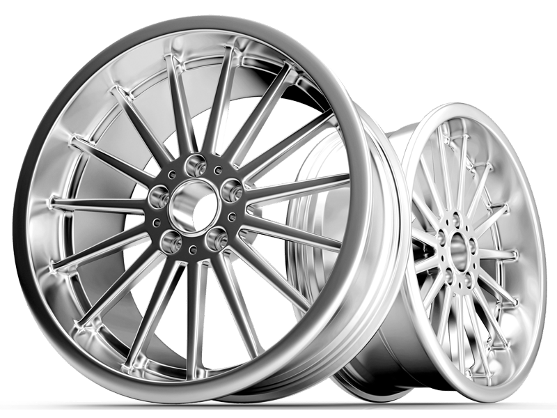 Alloy Wheel Silver Custom Rim PNG