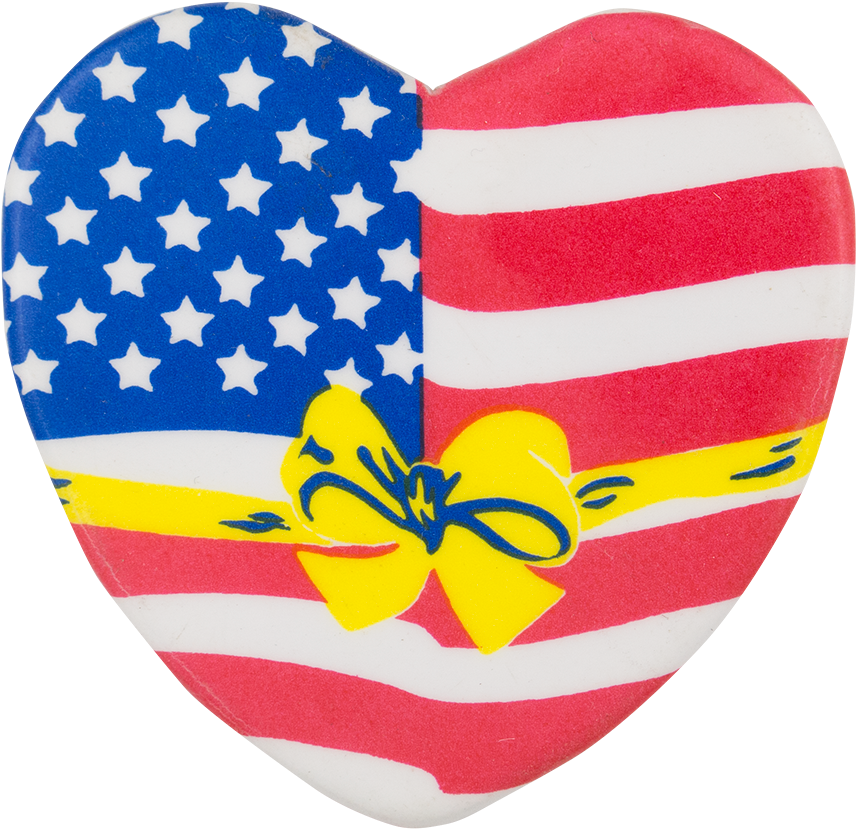 Amerikanischer Flagge-Herz-PNG-Hintergrund