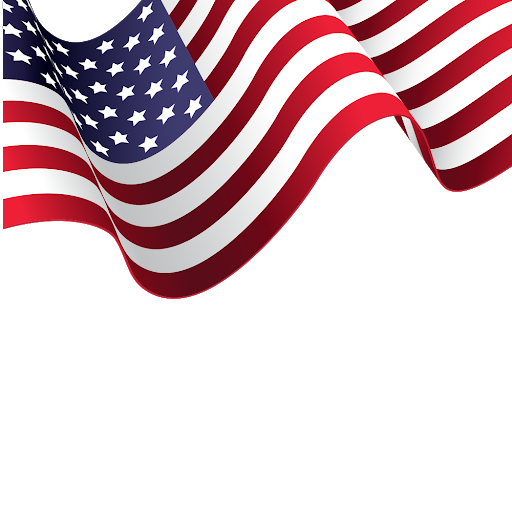 Amerikanische Flagge-Logo-PNG-Clipart-Hintergrund