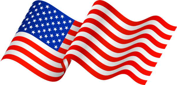 Amerikanischer Flagge Vektor-PNG-Clipart-Hintergrund