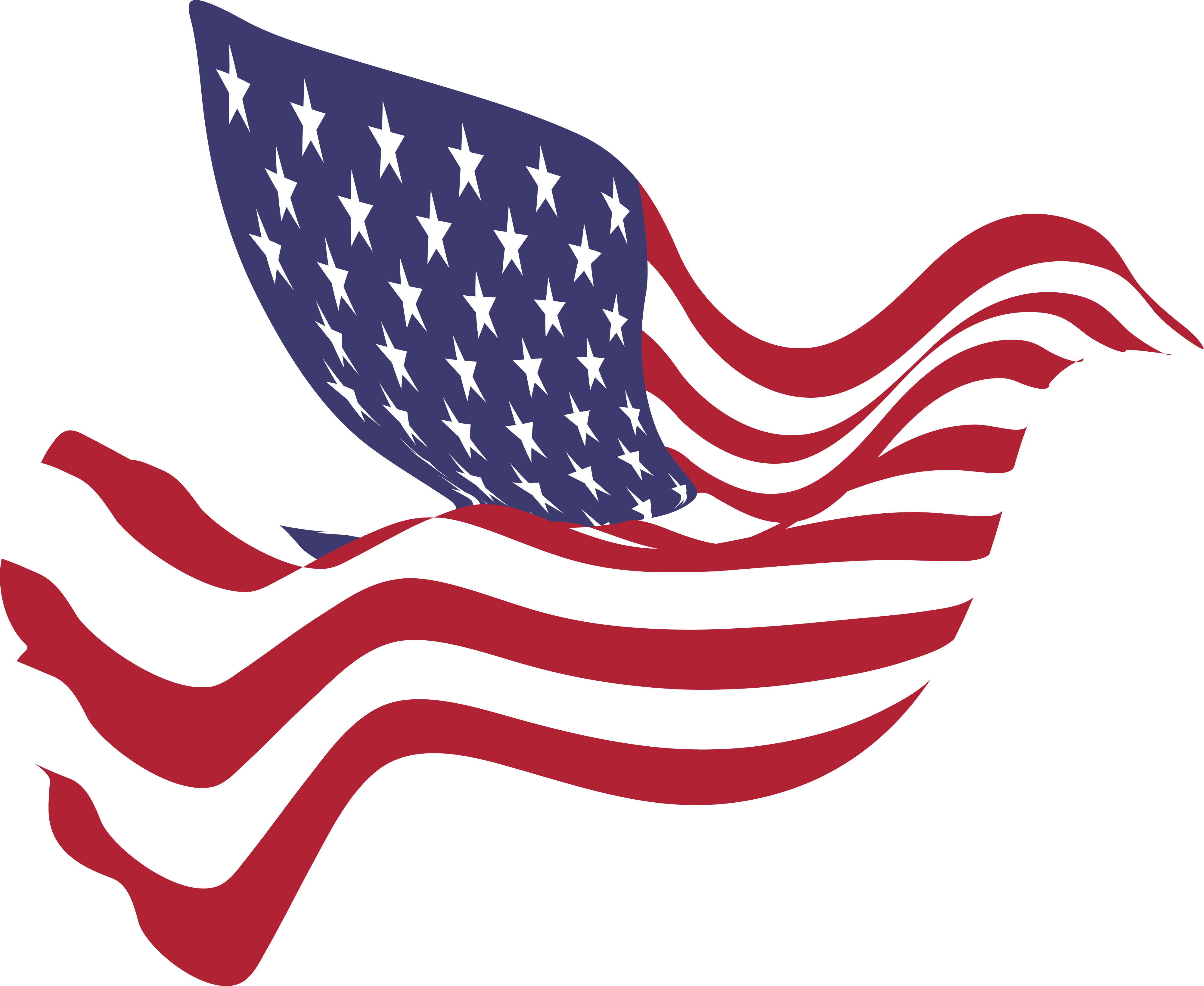 Amerikanische USA-Flagge PNG-Clipart-Hintergrund