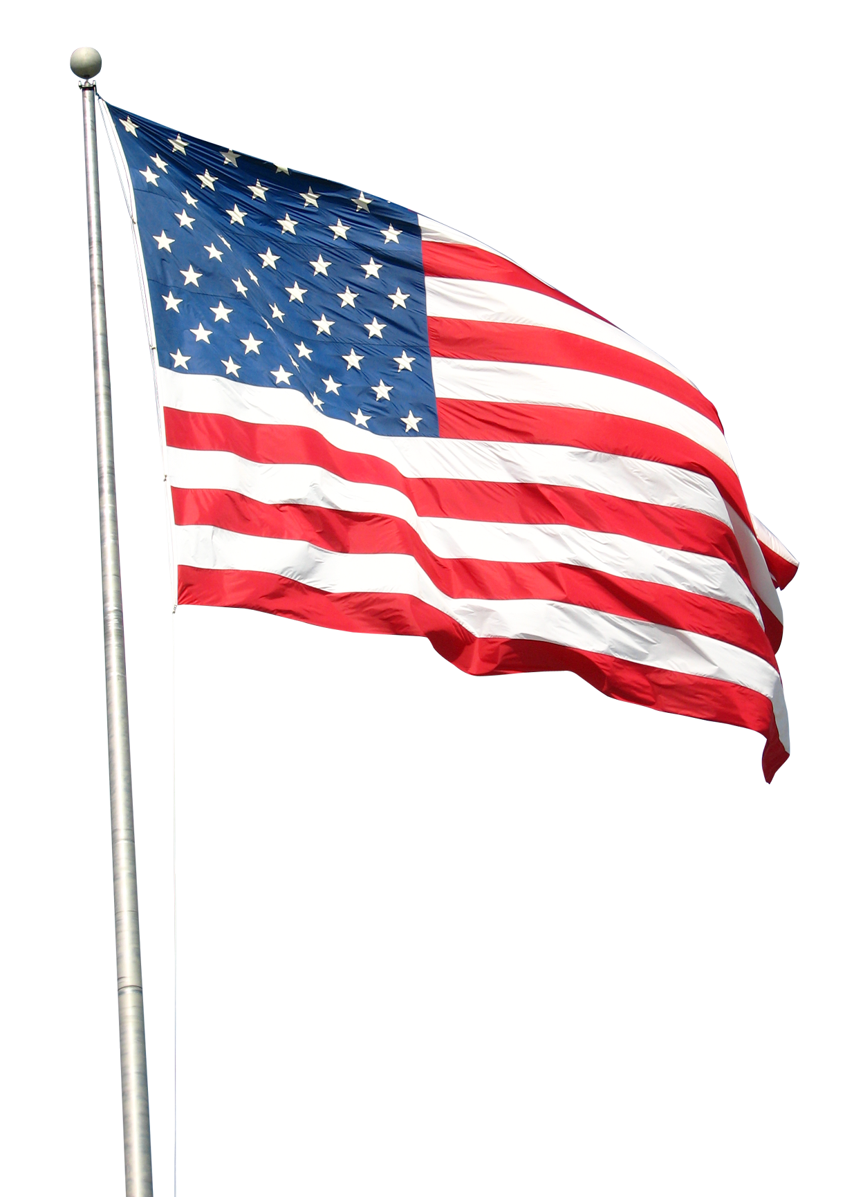 Amerikanischer USA-Flagge transparenter Hintergrund