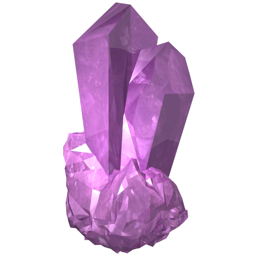 Amethyst Stone Purple Gem PNG