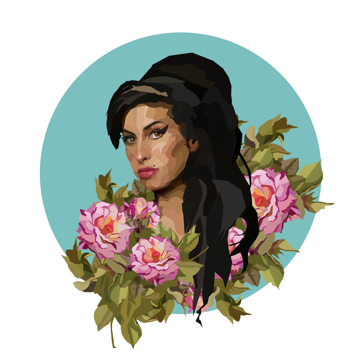 Amy Winehouse-Vektor-Hintergrund-PNG-Bild