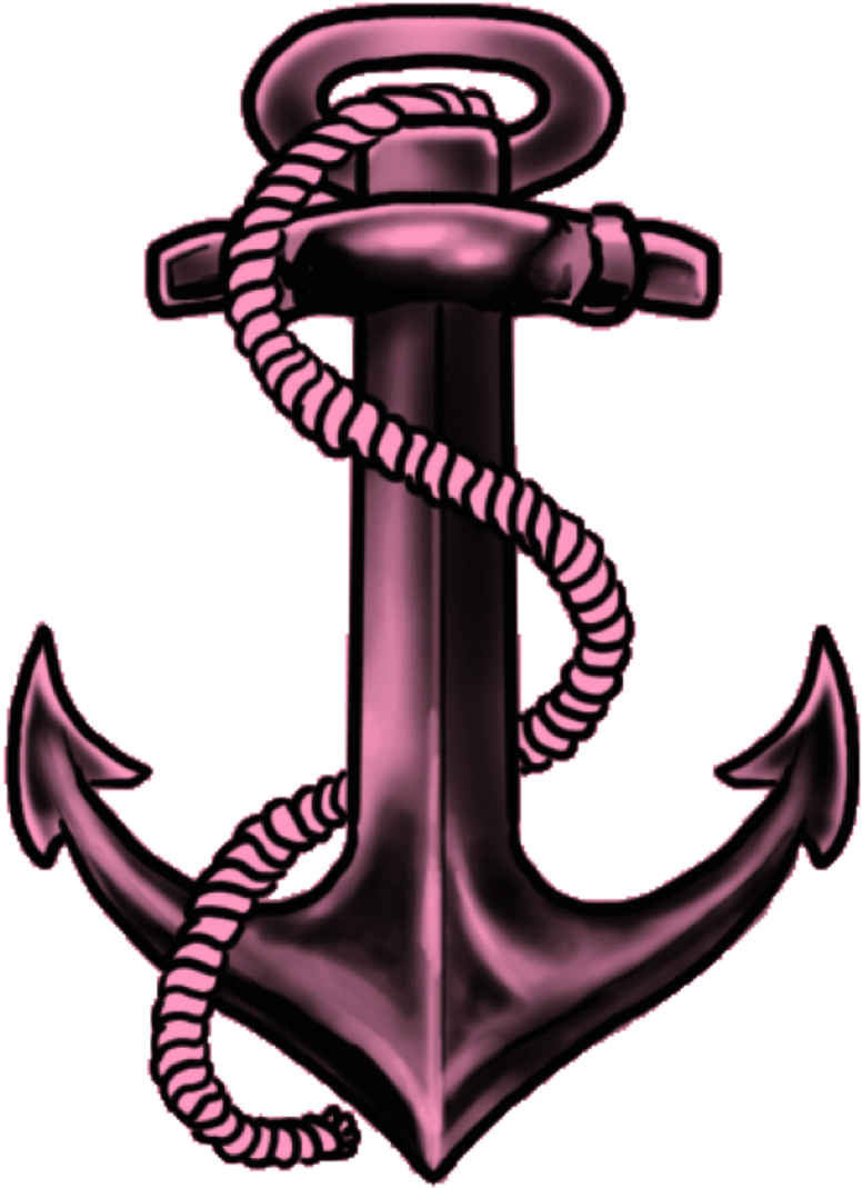 Anchor Tattoos Maroon PNG
