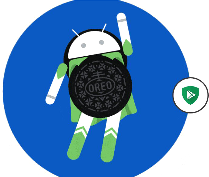 Android Oreo Super Hero PNG