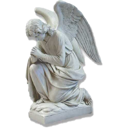 Angel Praying Kneeling Statue Transparent PNG