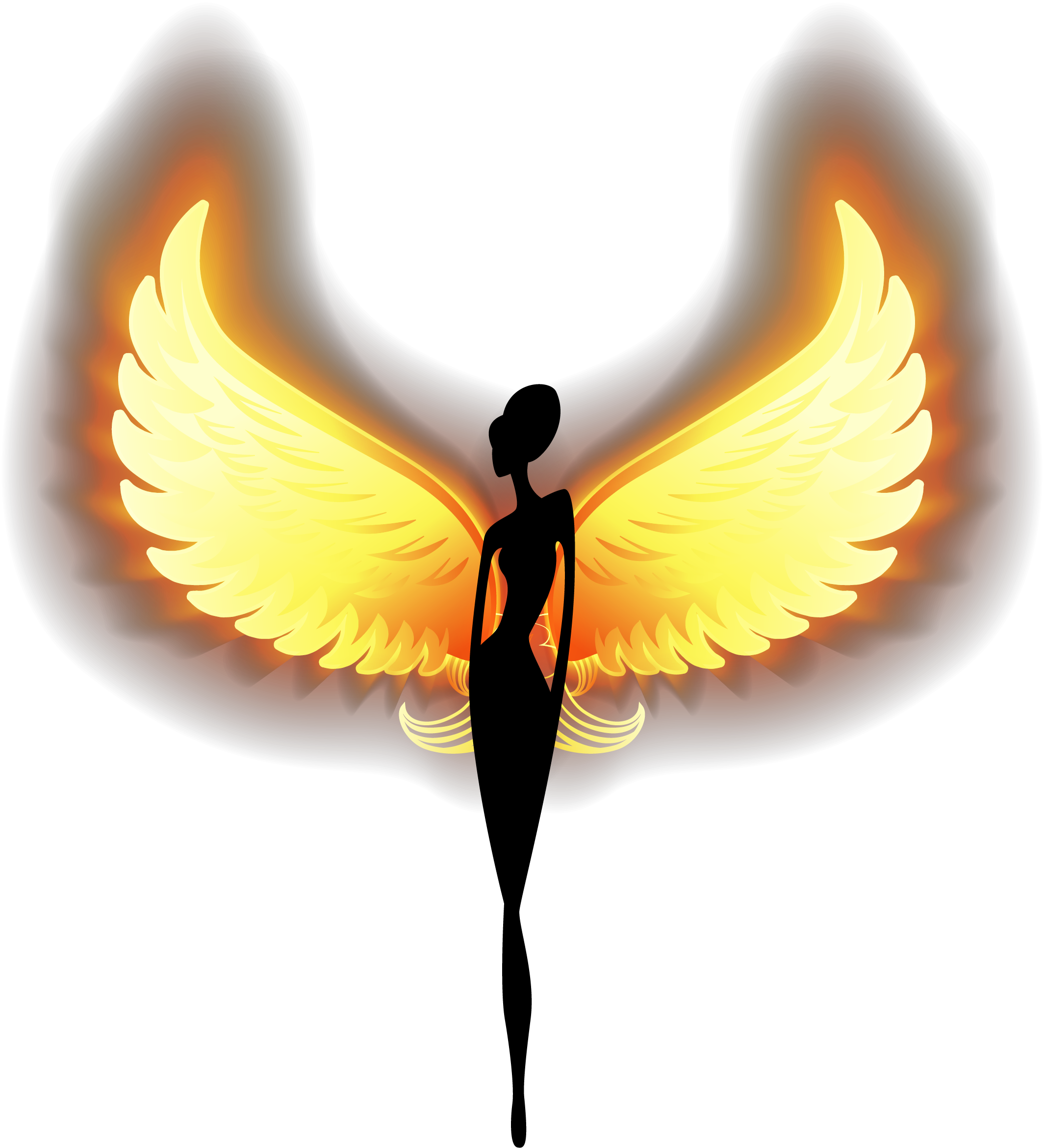 Angel Tattoo Fire Transparent PNG