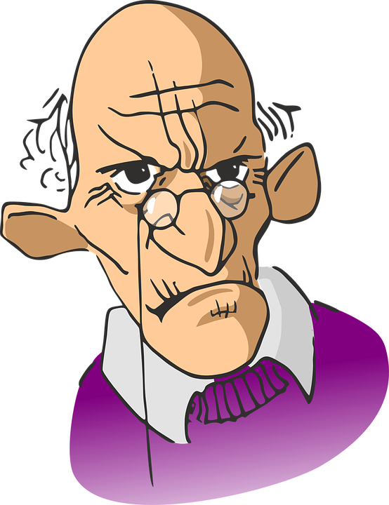 Angry Person Grumpy Old Man Transparent PNG