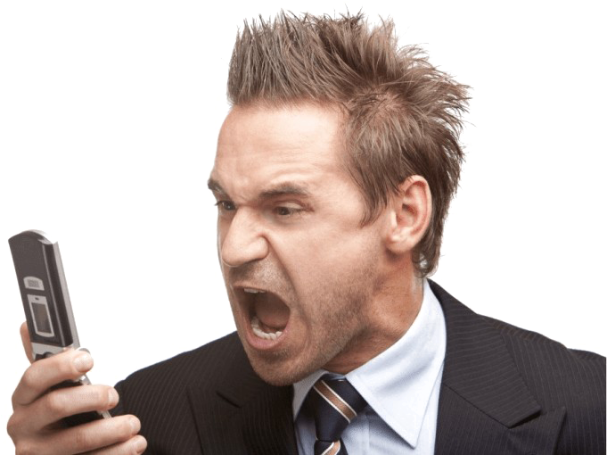 Angry Person Phone Call Transparent PNG
