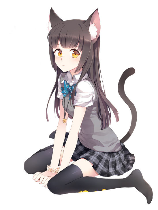Anime Cat Girl Transparent PNG