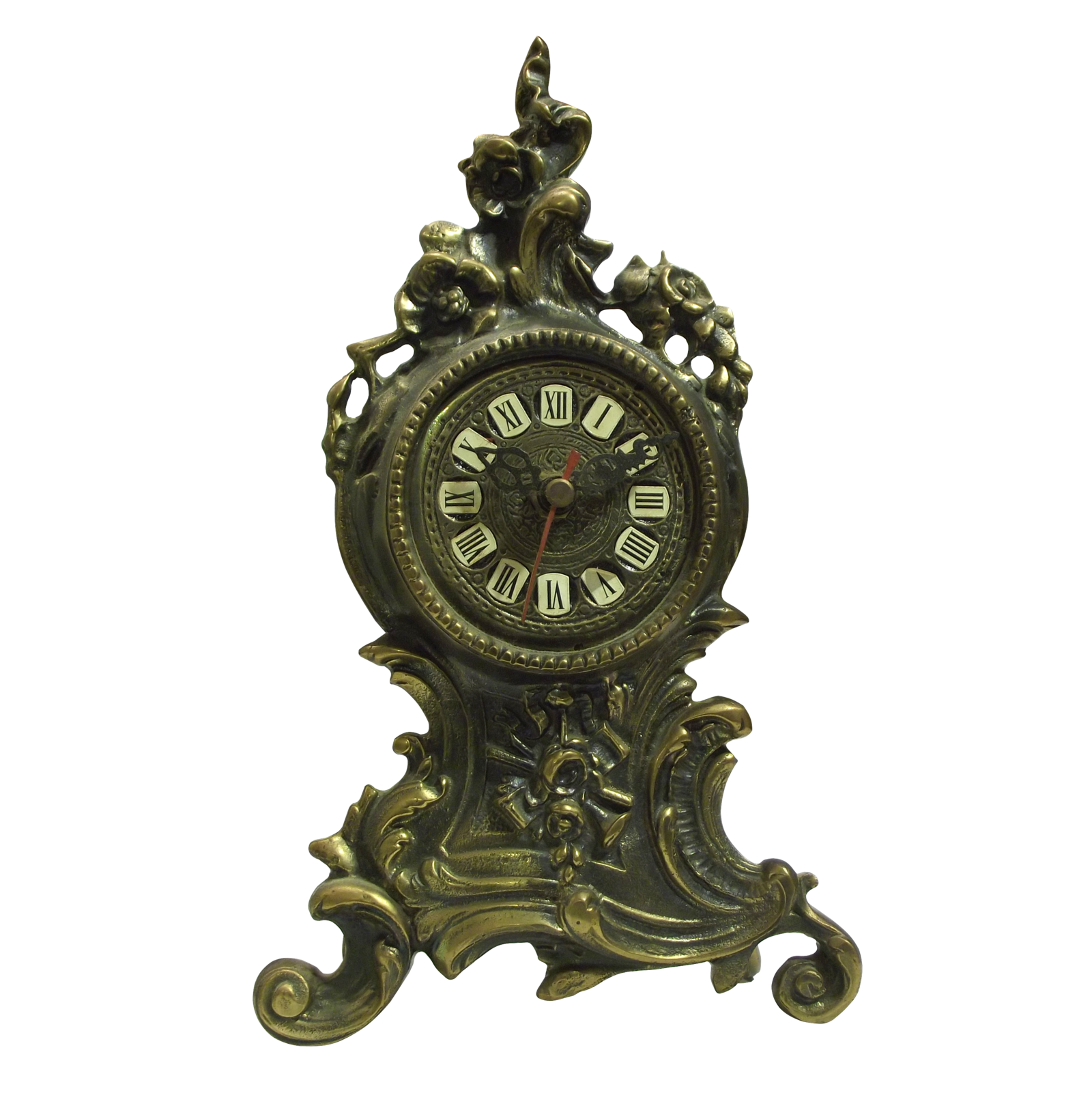Antique Brown Clock Transparent PNG