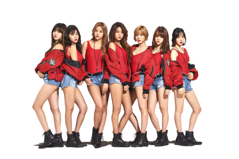 Aoa Standing Red Dress Transparent PNG