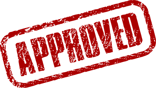 Approved Red Vector Transparent PNG