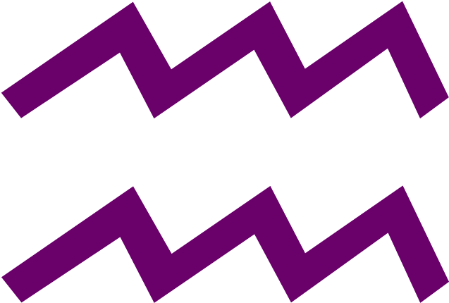 Aquarius Purple Icon Transparent PNG