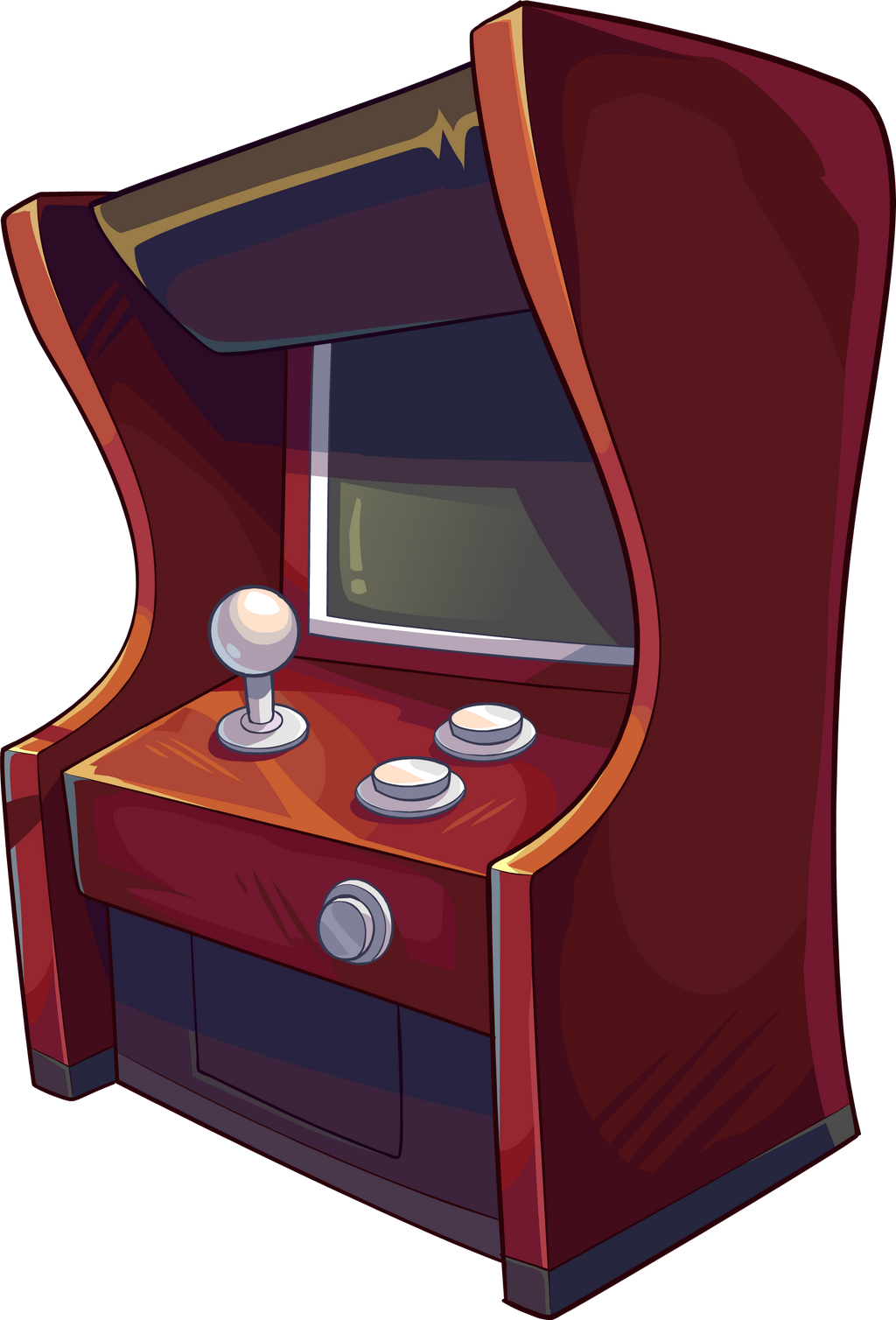 Arcade Machine Vector PNG