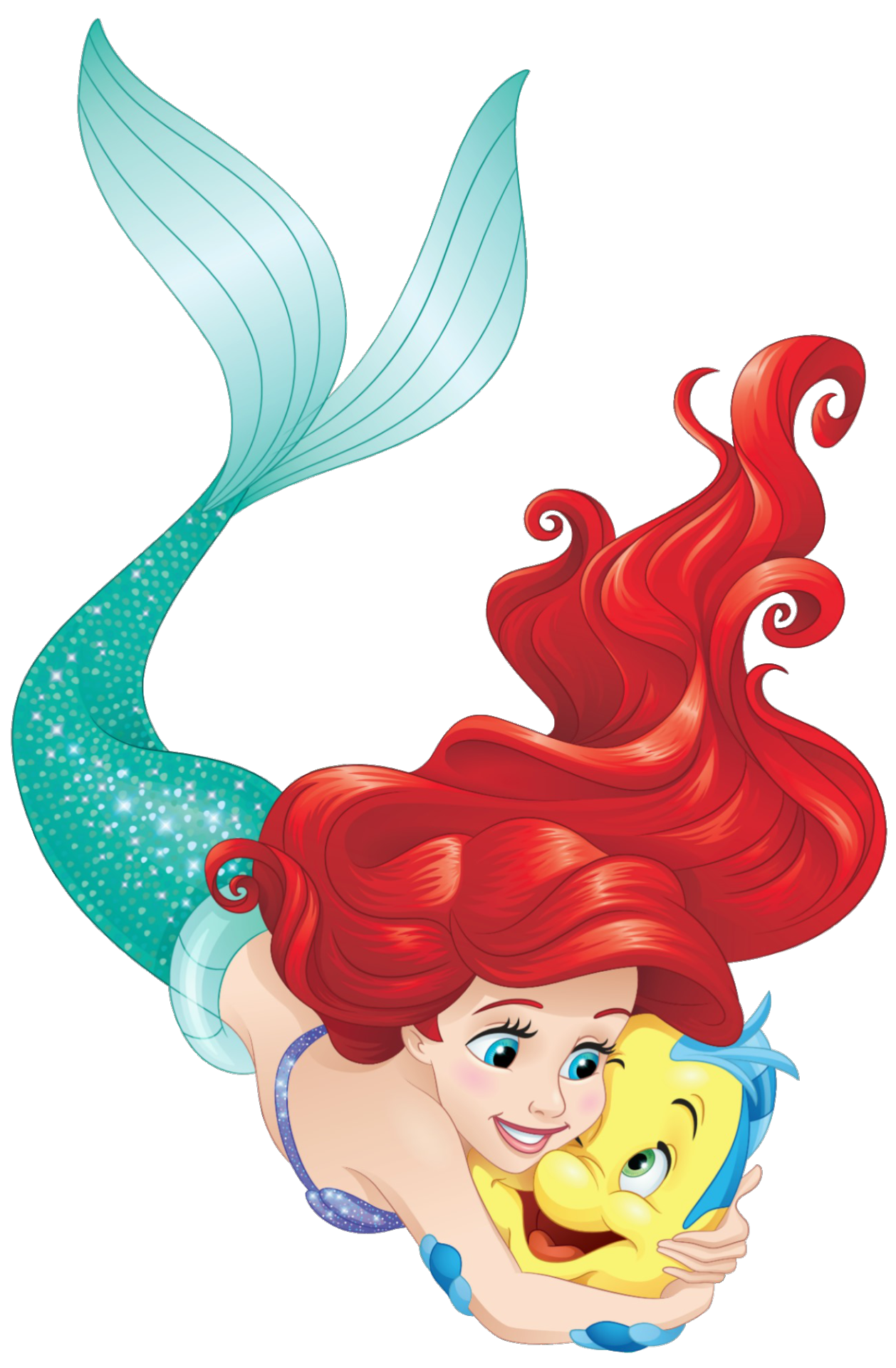 Ariel Swimming PNG