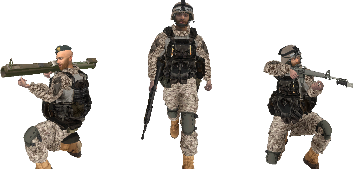 Army Soldier Collection Transparent PNG