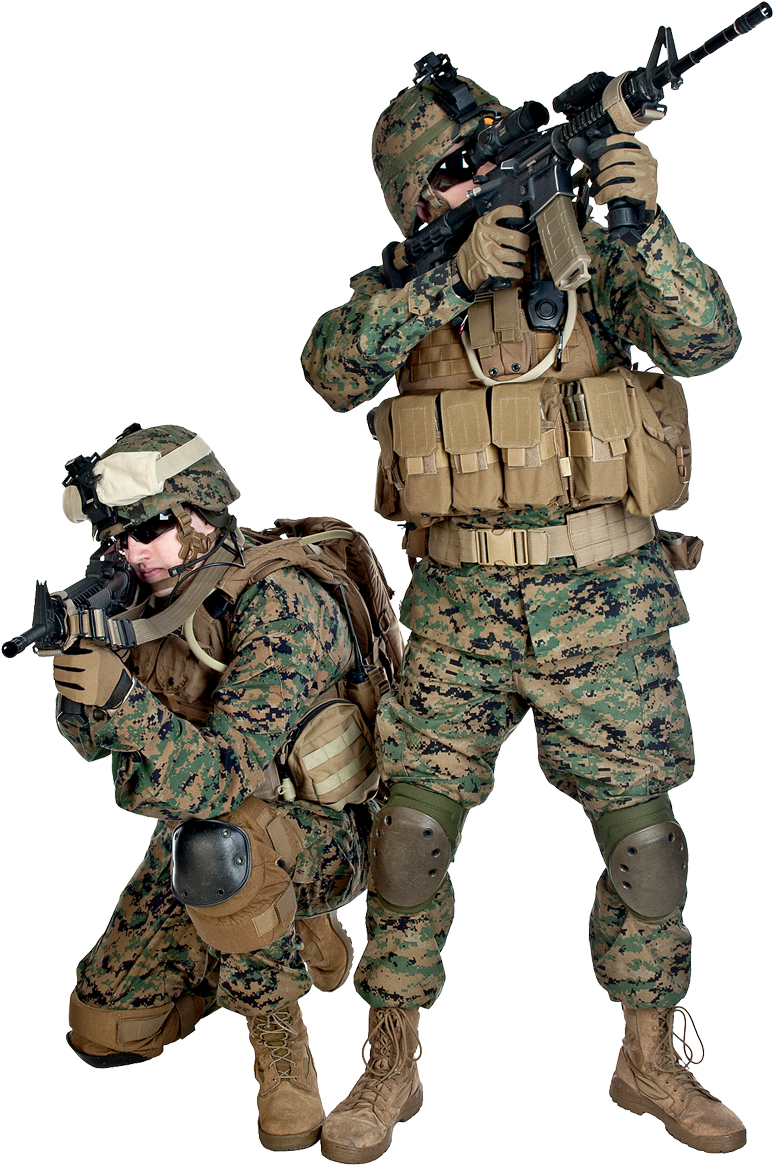 Army Soldier Pose PNG