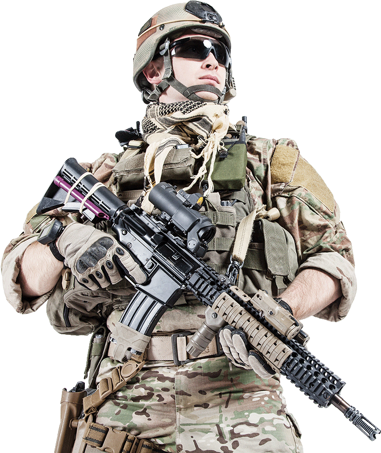 Army Soldier Vector PNG